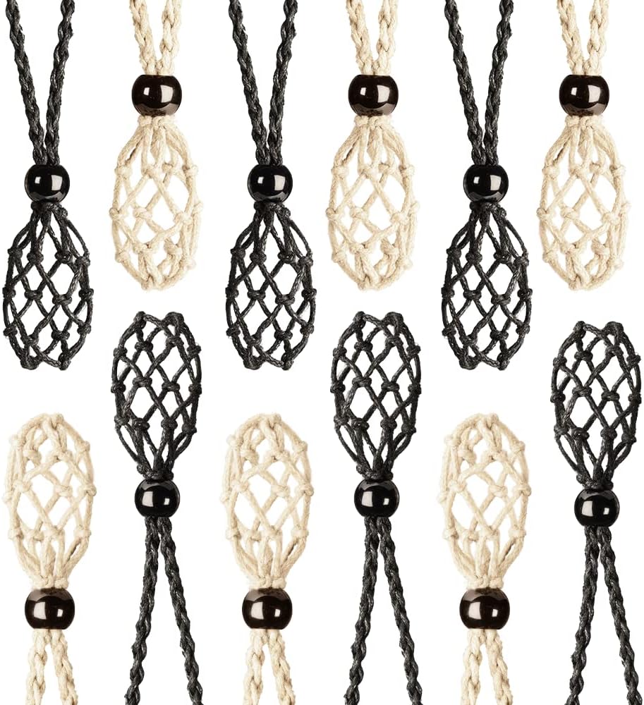 12 PCS Crystal Cage Necklace Holder Necklace