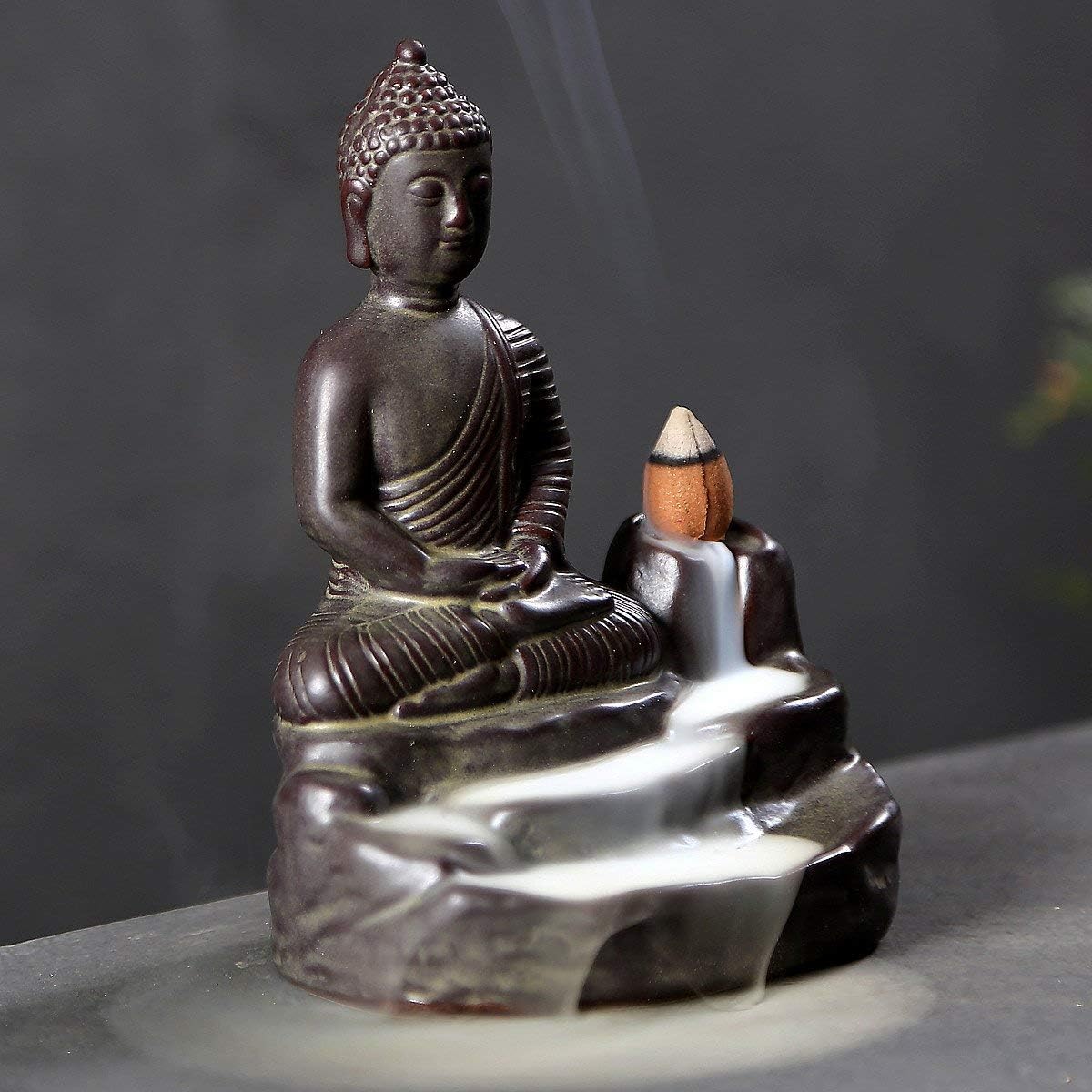 Handmade Ceramic Incense Holder (Buddha)