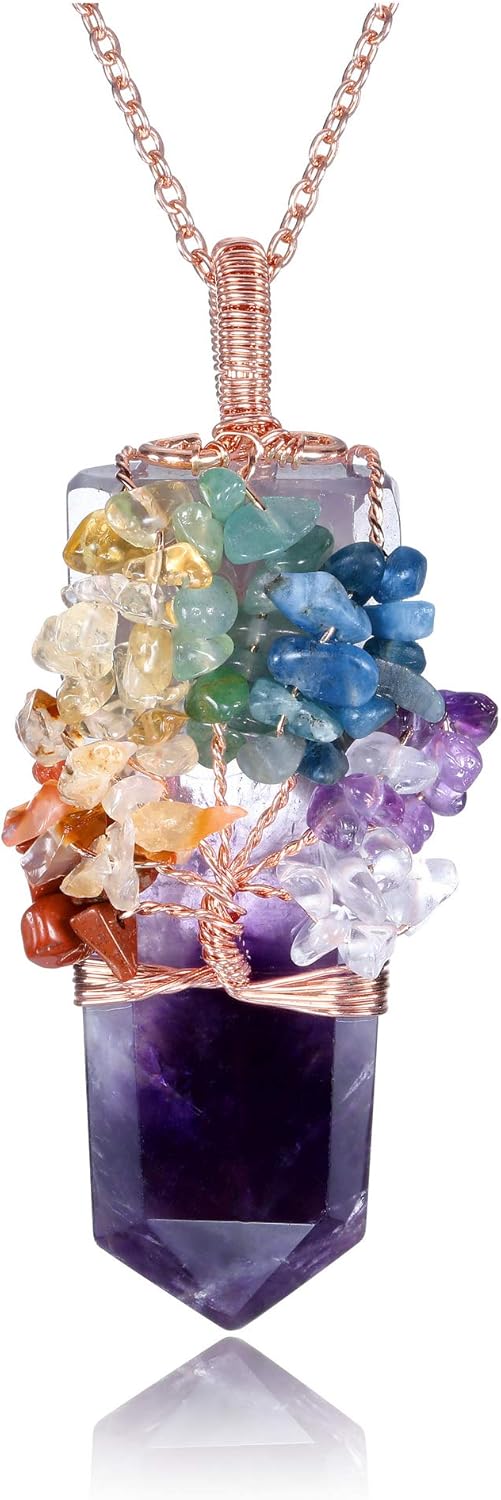 Natural 7 Chakra Stone Tree of Life