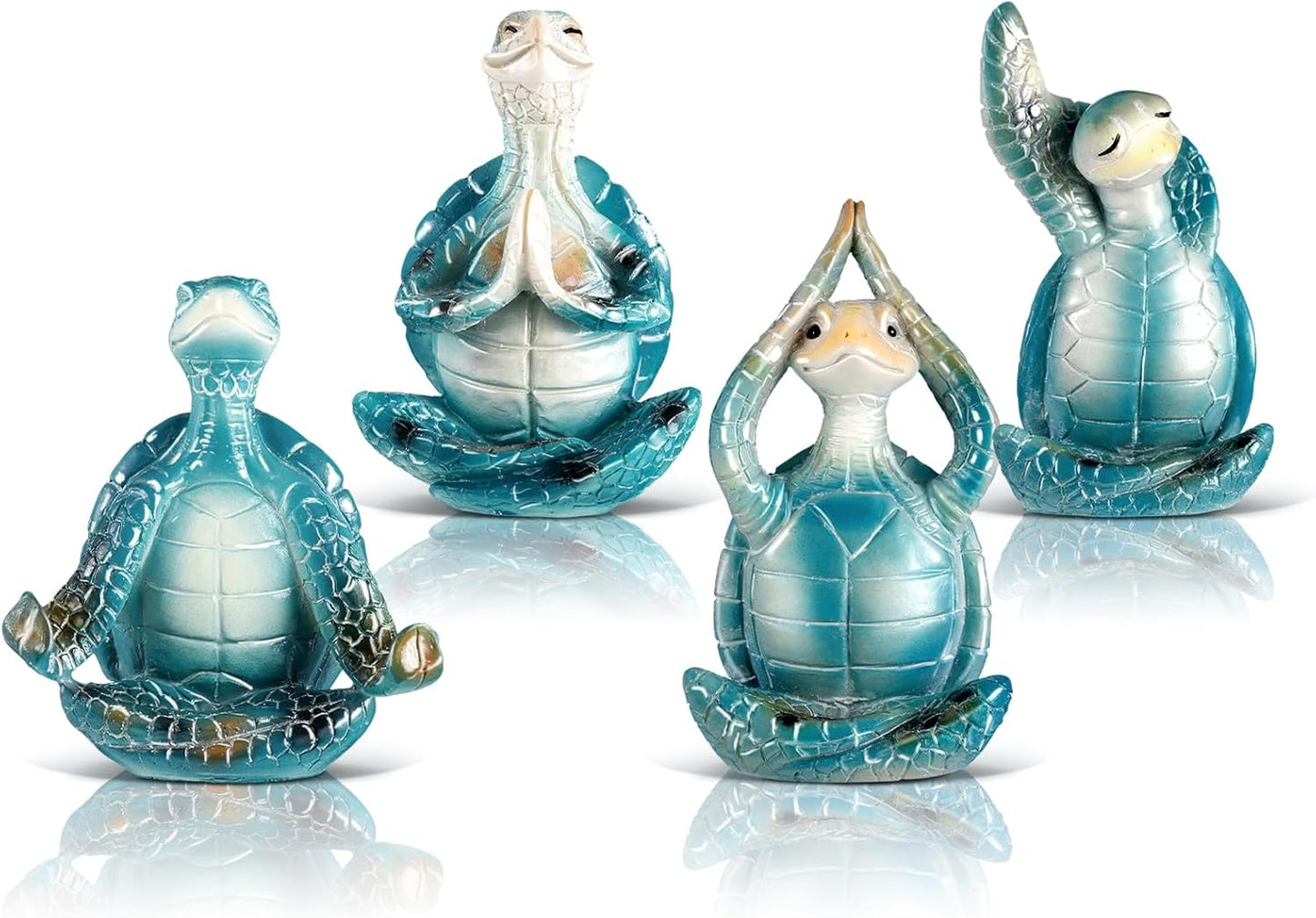 4 Pcs Sea Turtle Meditation Yoga Decor