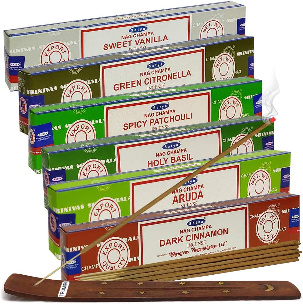 Incense Sticks Variety Pack of 12 Total 180 Sticks