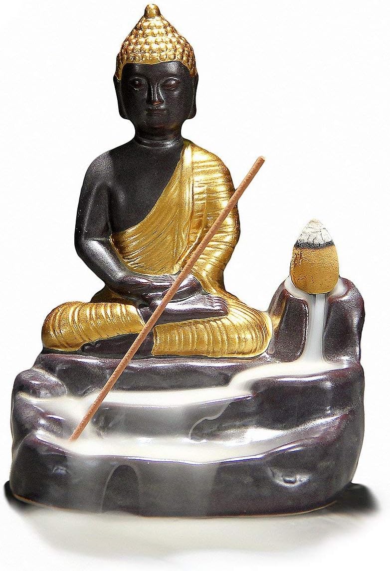 Handmade Ceramic Incense Holder (Buddha)