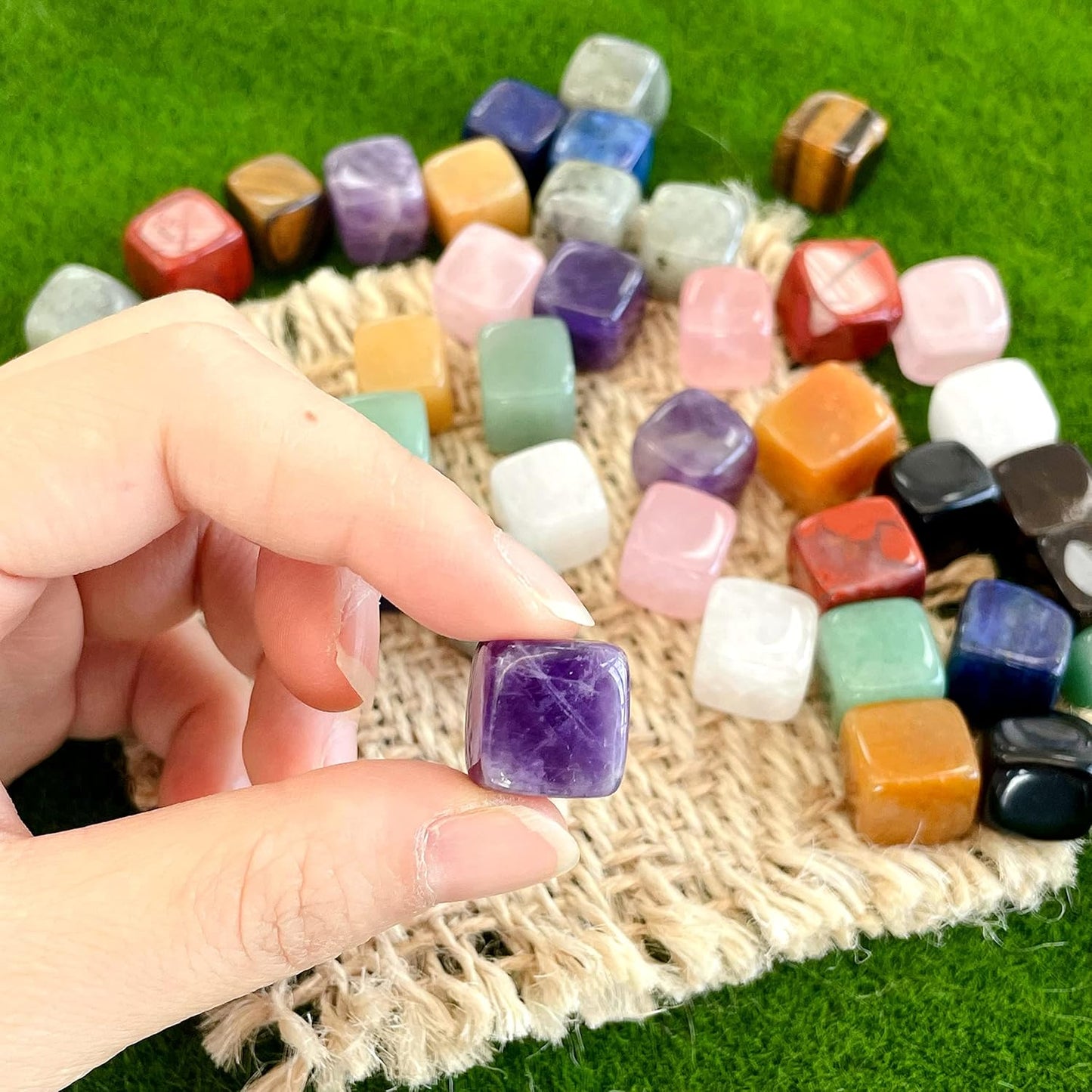 30 Pcs Healing Crystal Chakra Stones Set Polished Tumbled Stones