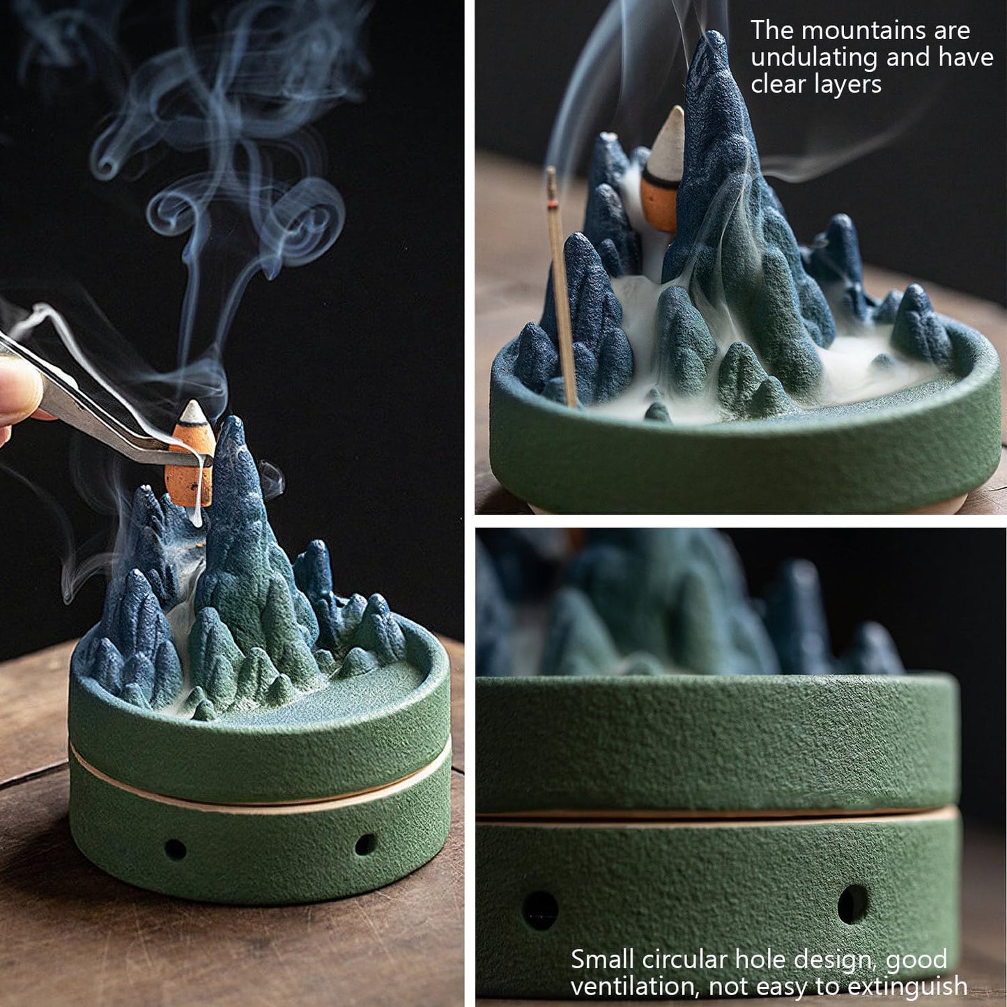 Ceramic Backflow Incense Burner