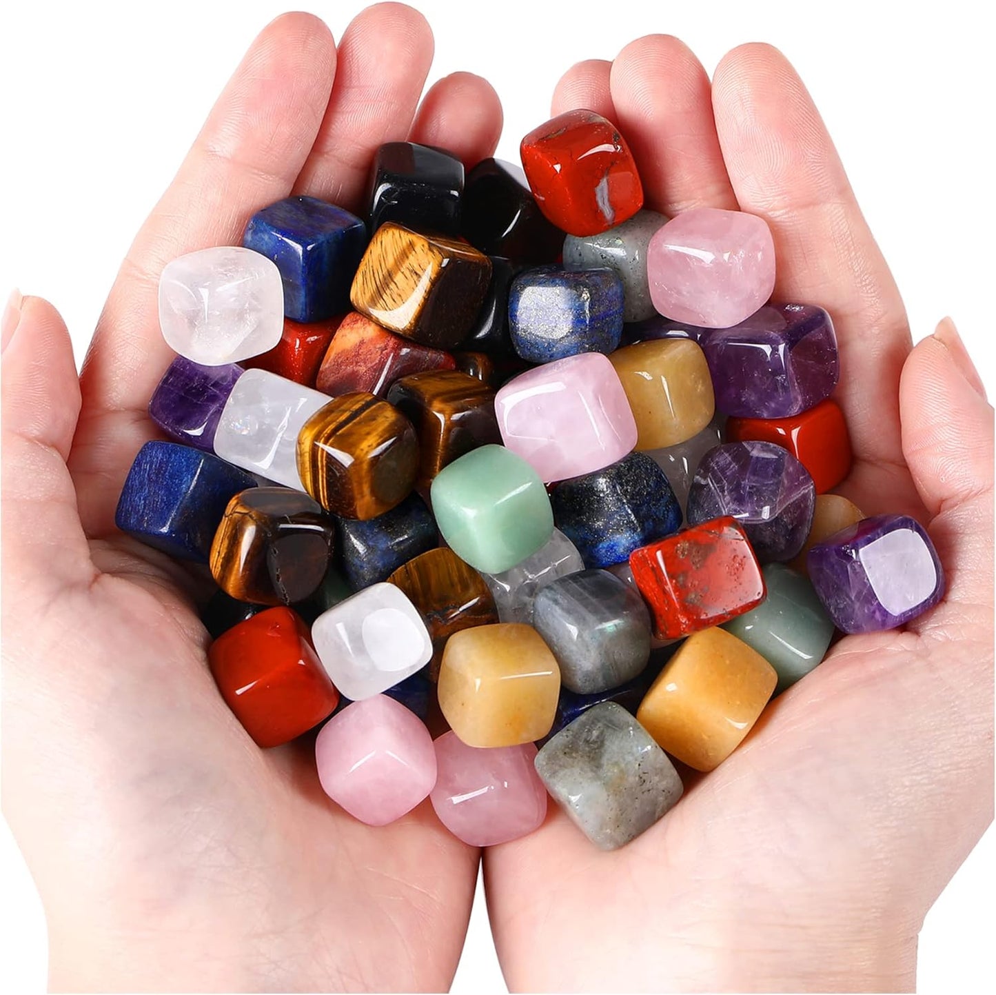 30 Pcs Healing Crystal Chakra Stones Set Polished Tumbled Stones