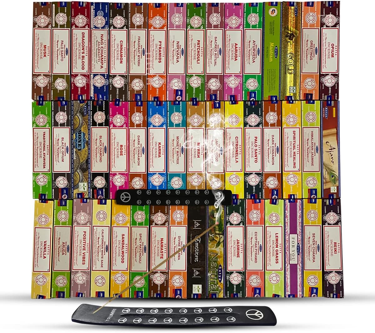 Incense Sticks Variety Pack of 12 Total 180 Sticks