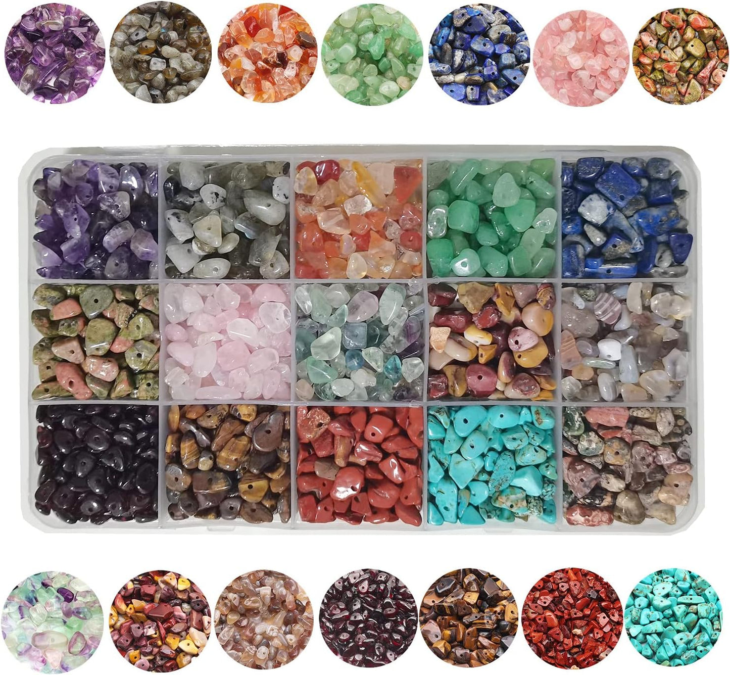 7 Chakra Natural Chip Stone