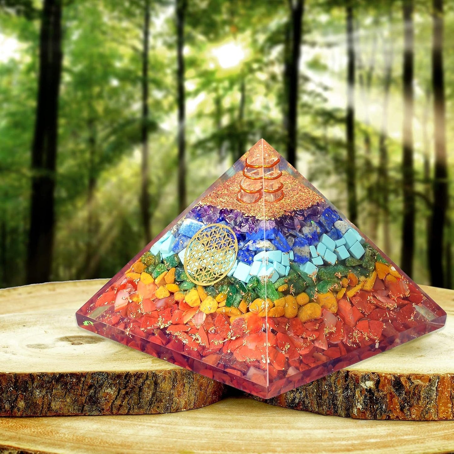 Crystal 7 Chakra Pendant Set