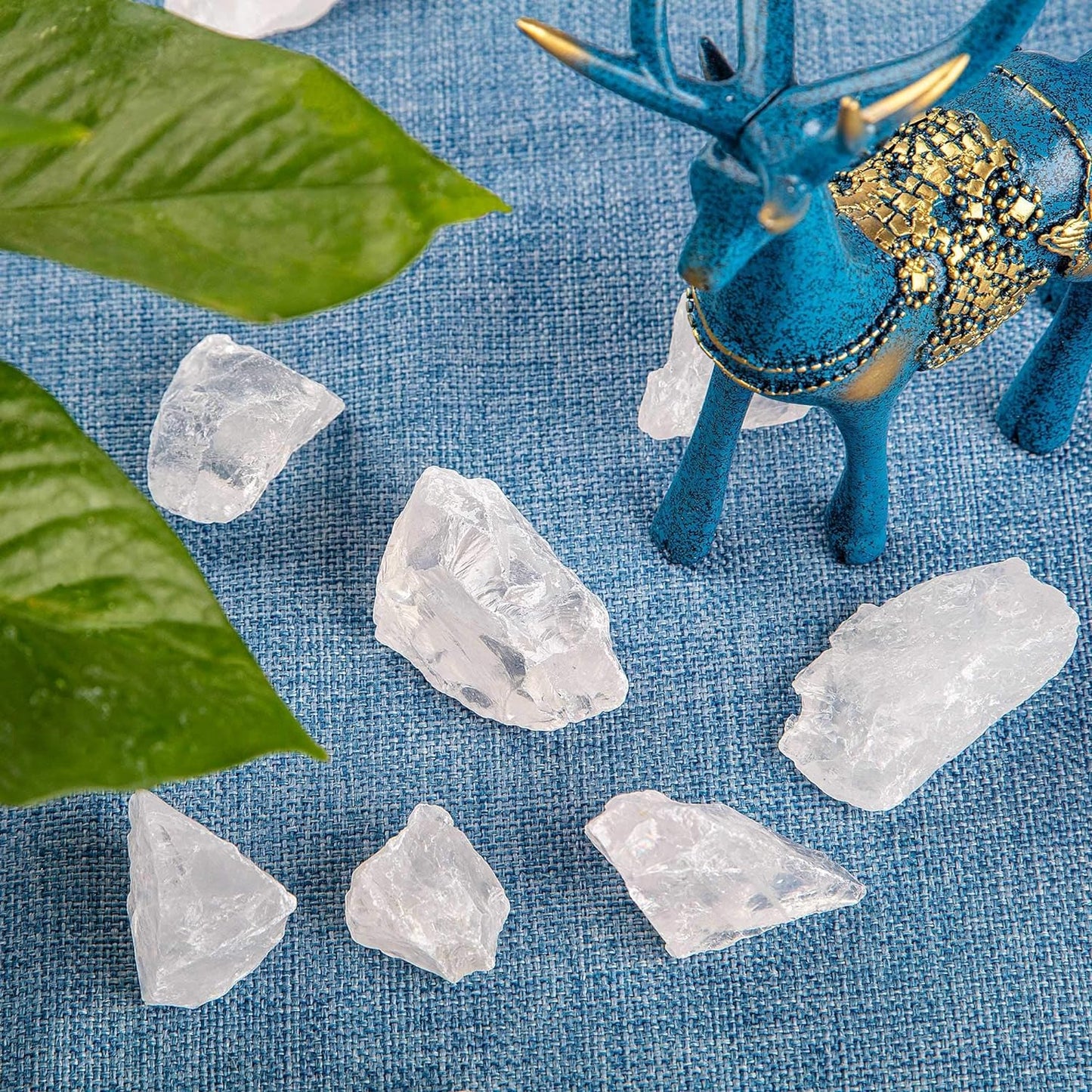 Piedras en bruto de cuarzo rosa a granel de 1 lb: grandes de 1"