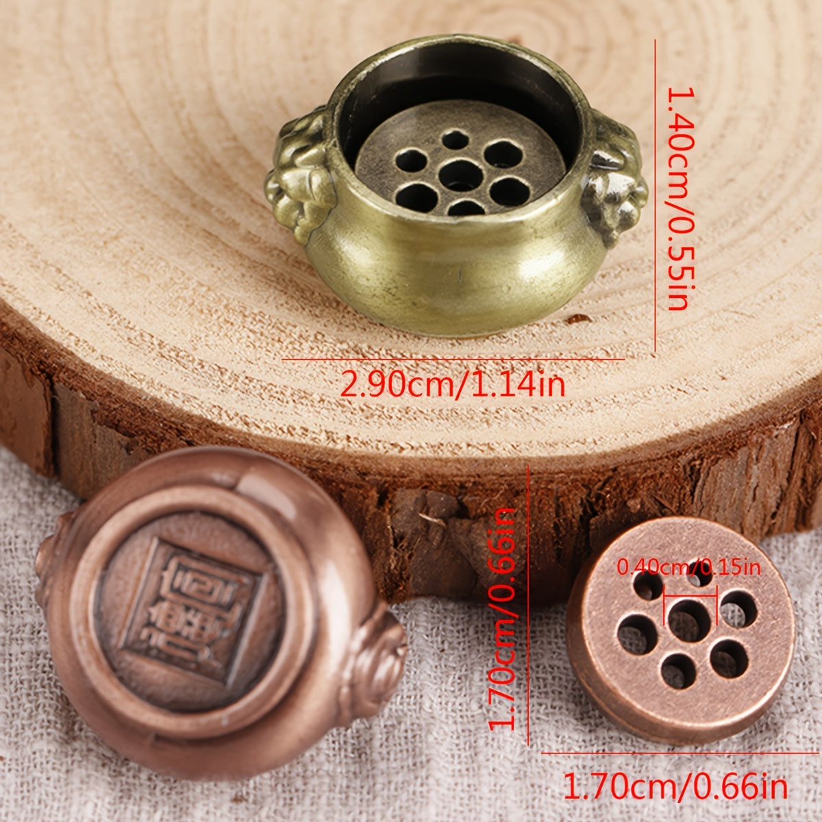 Mini Alloy Incense Holder